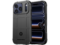 Widerstandsfähige, stabile Outdoor Sport Hülle für das Apple iPhone 17 Pro Max für Handwerker, Baustelle, Business, äusserst stabil mit erhöhten Rändern und Kanten in schwarz von Screenguard