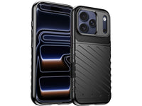 Moderne Design Hülle Cover für das Apple iPhone 17 Pro Max mit Stripes zum Schutz von Kratzern, Dellen, Display aus TPU Gummi in schwarz von Screenguard