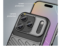 Moderne Design Hülle Cover für das Apple iPhone 17 Pro Max mit Stripes zum Schutz von Kratzern, Dellen, Display aus TPU Gummi in schwarz von Screenguard