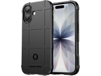 Widerstandsfähige, stabile Outdoor Sport Hülle für das Apple iPhone 17 für Handwerker, Baustelle, Business, äusserst stabil mit erhöhten Rändern und Kanten in schwarz von Screenguard