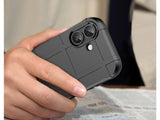 Widerstandsfähige, stabile Outdoor Sport Hülle für das Apple iPhone 17 für Handwerker, Baustelle, Business, äusserst stabil mit erhöhten Rändern und Kanten in schwarz von Screenguard