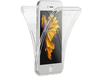 Vollständige 360 Grad Rundum Gummi TPU Hülle zum beidseitigen Schutz des Apple iPhone 8 Display und Gehäuse in transparent von Screenguard
