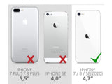 Vollständige 360 Grad Rundum Gummi TPU Hülle zum beidseitigen Schutz des Apple iPhone 8 Display und Gehäuse in transparent von Screenguard