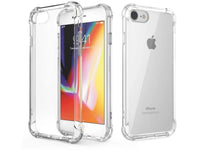 Hoch transparenter TPU Gummi Schutz Handy Hülle Clear Case klar mit verstärkten Schutzecken Bumper für das Apple iPhone 8 Display und Gehäuse in transparent von Screenguard