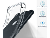 Hoch transparenter TPU Gummi Schutz Handy Hülle Clear Case klar mit verstärkten Schutzecken Bumper für das Apple iPhone 8 Display und Gehäuse in transparent von Screenguard