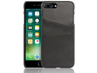 CardCaddy Leder Backcase mit Kartenfächern für Apple iPhone 8 Plus in schwarz von Screenguard