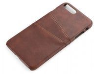 CardCaddy Leder Backcase mit Kartenfächern für Apple iPhone 8 Plus in schwarz von Screenguard