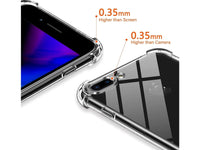 Hoch transparenter TPU Gummi Schutz Handy Hülle Clear Case klar mit verstärkten Schutzecken Bumper für das Apple iPhone 8 Plus Display und Gehäuse in transparent von Screenguard