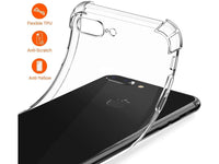 Hoch transparenter TPU Gummi Schutz Handy Hülle Clear Case klar mit verstärkten Schutzecken Bumper für das Apple iPhone 8 Plus Display und Gehäuse in transparent von Screenguard