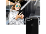 Hoch transparenter TPU Gummi Schutz Handy Hülle Clear Case klar mit verstärkten Schutzecken Bumper für das Apple iPhone 8 Plus Display und Gehäuse in transparent von Screenguard