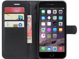 Lederhülle Karten Wallet Ledertasche Etui für Apple iPhone 8 Plus in schwarz von Screenguard