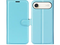 Lederhülle Karten Wallet Ledertasche Etui für Apple iPhone Air in hellblau von Screenguard