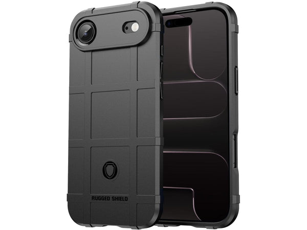 Widerstandsfähige, stabile Outdoor Sport Hülle für das Apple iPhone Air für Handwerker, Baustelle, Business, äusserst stabil mit erhöhten Rändern und Kanten in schwarz von Screenguard