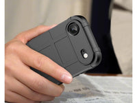 Widerstandsfähige, stabile Outdoor Sport Hülle für das Apple iPhone Air für Handwerker, Baustelle, Business, äusserst stabil mit erhöhten Rändern und Kanten in schwarz von Screenguard