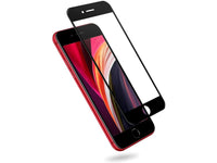 100% Fullscreen Curved Screen Protector Handy Display Schutz Glas für komplette Abdeckung des Apple iPhone SE 2020 Display in schwarz von Screenguard