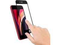 100% Fullscreen Curved Screen Protector Handy Display Schutz Glas für komplette Abdeckung des Apple iPhone SE 2020 Display in schwarz von Screenguard