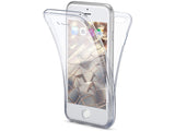 Vollständige 360 Grad Rundum Gummi TPU Hülle zum beidseitigen Schutz des Apple iPhone SE 2020 Display und Gehäuse in transparent von Screenguard