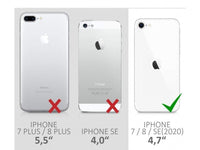 Vollständige 360 Grad Rundum Gummi TPU Hülle zum beidseitigen Schutz des Apple iPhone SE 2020 Display und Gehäuse in transparent von Screenguard