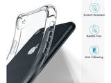 Hoch transparenter TPU Gummi Schutz Handy Hülle Clear Case klar mit verstärkten Schutzecken Bumper für das Apple iPhone SE 2020 Display und Gehäuse in transparent von Screenguard