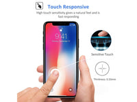 100% Fullscreen Curved Screen Protector Handy Display Schutz Glas für komplette Abdeckung des Apple iPhone X Display in schwarz von Screenguard