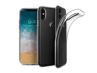 Gummi Hülle für Apple iPhone X aus flexiblem Soft TPU, kristallklar und transparent von Screenguard