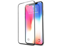 100% Fullscreen Curved Screen Protector Handy Display Schutz Glas für komplette Abdeckung des Apple iPhone XR Display in schwarz von Screenguard