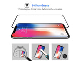 100% Fullscreen Curved Screen Protector Handy Display Schutz Glas für komplette Abdeckung des Apple iPhone XR Display in schwarz von Screenguard