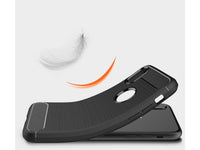 Flexible Handy Schutzhülle mit gebürster Carbon Textur auf der Rückseite für zum Schutz des Apple iPhone XS  Display und Gehäuse Case in schwarz von Screenguard