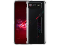 Hoch transparenter TPU Gummi Schutz Handy Hülle Clear Case klar mit verstärkten Schutzecken Bumper für das Asus ROG Phone 6 Display und Gehäuse in transparent von Screenguard