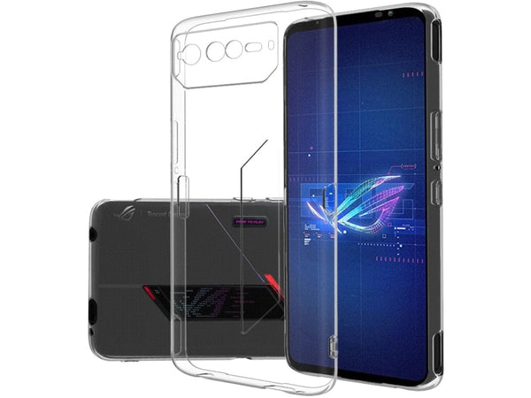 Gummi Hülle für Asus ROG Phone 6 aus flexiblem Soft TPU, kristallklar und transparent von Screenguard