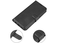 Lederhülle Karten Wallet Ledertasche Etui für Asus ROG Phone 6 in schwarz von Screenguard