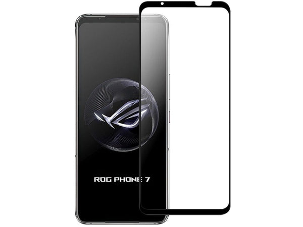 100% Fullscreen Curved Screen Protector Handy Display Schutz Glas für komplette Abdeckung des Asus ROG Phone 7 Display in schwarz von Screenguard