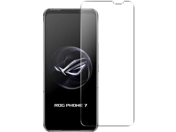 Case Friendly Screen Protector Handy Display Schutz Panzerglas Folie aus echtem 9H 2.5D Glas für Abdeckung des Asus ROG Phone 7 Displays in transparent von Screenguard