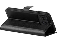 Lederhülle Karten Wallet Ledertasche Etui für Asus Zenfone 11 Ultra in schwarz von Screenguard
