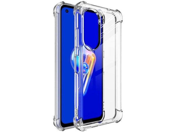 Hoch transparenter TPU Gummi Schutz Handy Hülle Clear Case klar mit verstärkten Schutzecken Bumper für das Asus Zenfone 9 Display und Gehäuse in transparent von Screenguard