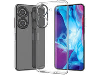 Gummi Hülle für Asus Zenfone 9 aus flexiblem Soft TPU, kristallklar und transparent von Screenguard