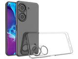 Gummi Hülle für Asus Zenfone 9 aus flexiblem Soft TPU, kristallklar und transparent von Screenguard