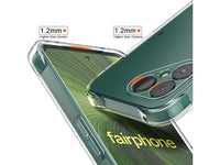Hoch transparenter TPU Gummi Schutz Handy Hülle Clear Case klar mit verstärkten Schutzecken Bumper für das Fairphone (Gen. 6) Display und Gehäuse in transparent von Screenguard