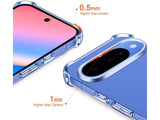 Hoch transparenter TPU Gummi Schutz Handy Hülle Clear Case klar mit verstärkten Schutzecken Bumper für das Google Pixel 10 Display und Gehäuse in transparent von Screenguard