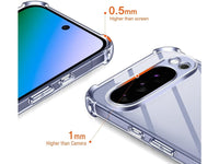 Hoch transparenter TPU Gummi Schutz Handy Hülle Clear Case klar mit verstärkten Schutzecken Bumper für das Google Pixel 10 Pro Display und Gehäuse in transparent von Screenguard