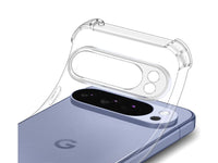 Hoch transparenter TPU Gummi Schutz Handy Hülle Clear Case klar mit verstärkten Schutzecken Bumper für das Google Pixel 10 Pro Display und Gehäuse in transparent von Screenguard