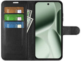 Lederhülle Portemonnaie Karten Ledertasche für Google Pixel 10 Pro in schwarz von Screenguard