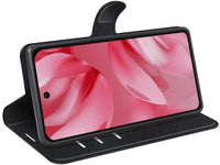 Lederhülle Karten Wallet Ledertasche Etui für Google Pixel 10 Pro in schwarz von Screenguard