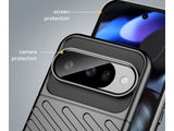 Moderne Design Hülle Cover für das Google Pixel 10 Pro mit Stripes zum Schutz von Kratzern, Dellen, Display aus TPU Gummi in schwarz von Screenguard