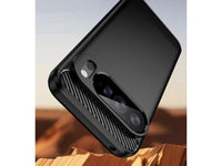 Flexible Handy Schutzhülle mit gebürster Carbon Textur auf der Rückseite für zum Schutz des Google Pixel 10 Pro XL  Display und Gehäuse Case in schwarz von Screenguard