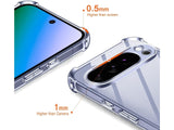Hoch transparenter TPU Gummi Schutz Handy Hülle Clear Case klar mit verstärkten Schutzecken Bumper für das Google Pixel 10 Pro XL Display und Gehäuse in transparent von Screenguard