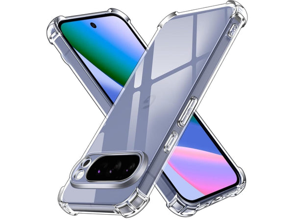 Hoch transparenter TPU Gummi Schutz Handy Hülle Clear Case klar mit verstärkten Schutzecken Bumper für das Google Pixel 10 Pro XL Display und Gehäuse in transparent von Screenguard