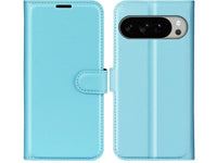 Lederhülle Karten Wallet Ledertasche Etui für Google Pixel 10 Pro XL in hellblau von Screenguard