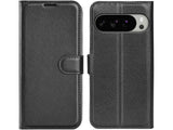 Lederhülle Karten Wallet Ledertasche Etui für Google Pixel 10 Pro XL in schwarz von Screenguard
