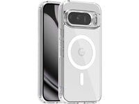 Das Magnetic MagSafe Clear Case von Screenguard schützt Ihr Google Pixel 10 Pro XL effektiv vor Schäden bei Sturz oder Stoss. Erhöhter Rahmen rund um das Display und Kamera gegen Kratzer und Dellen. Transparenter Schutz mit Magnetring. Zum Wireless Aufladen mit MagSafe kompatiblen Zubehör.